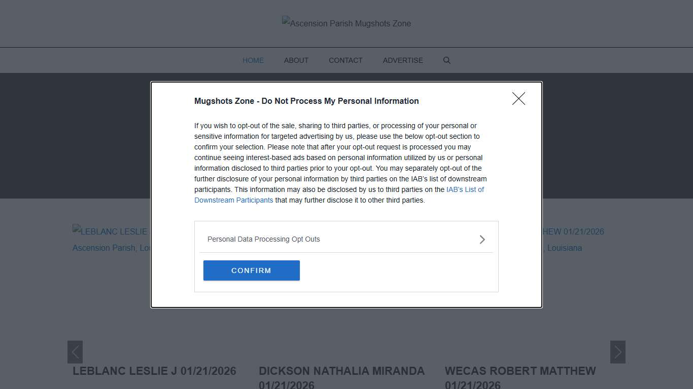Ascension Parish Mugshots Zone